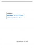 HESI PN EXIT EXAM V2 - QUESTIONS & ANSWERS (RATED A+) 100% VERIFIED UPDATED VERSION 2022-2023