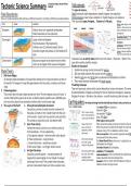 Edexcel A Level Geography - Tectonic Science Notes