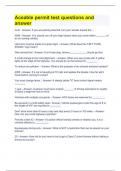 Aceable permit test questions and answer