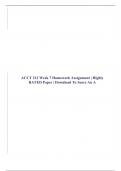 ACCT 212 Week 7 Homework Assignment | Highly RATED Paper | Download To Score An A