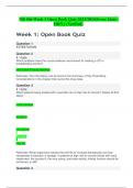 NR 566 Week 1 Open Book Quiz 2023/2024(Score Quiz; 100%) (Verified)