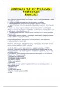 CRCR Exam Prep Exam 2023 &comma; CRCR Certification Exam 2023&comma;CRCR Test Review Test 2023 A&plus;&comma;HFMA CRCR EXAM 2023&comma;CRCR Questions With Multiple Choice 2023&comma;CRCR SECTION 3 Exam 2023&comma;CRCR Unit 1 &lpar;1&period;1 - 1&period;4&rpar; Rev Cycle in Healthcare Exam 2023 &lpar;A&plus;&rpar; & CRCR Unit 2 &lpar;2&period;1 -