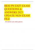HESI PN EXIT EXAM QUESTIONS & ANSWERS 2023 UPDATE NGN EXAM FILE| combined package deal♨