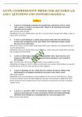 ATI PN COMPREHENSIVE PREDICTOR 2023 FORM A&comma;B AND C QUESTIONS AND ANSWERS GRADED A&plus;