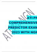  NGN ATI PN COMPREHENSIVEPREDICTOR EXAM2023 WITH NGN