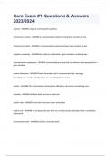 Com Exam &num;1 Questions & Answers 2023&sol;2024