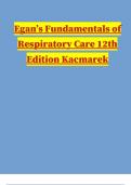 Egan&rsquo;s Fundamentals of Respiratory Care 12th Edition Kacmarek