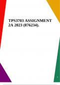 TPS3703 ASSIGNMENT 2A 2023 (876234).