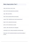 Music Appreciation Test 1 QUESTIONS & ANSWERS 2023 &lpar; A&plus; GRADED 100&percnt; VERIFIED&rpar;