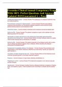 Fresenius Clinical Annual Competency Exam With 100&percnt; Perfect Questions And Answers Updated 2023&lpar;Guaranteed A &plus; Pass&rpar; 
