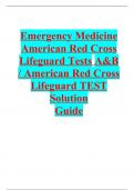 Lifeguard Test&colon; Red Cross 2022&sol;2023 100&percnt; CORRECT NEWEST