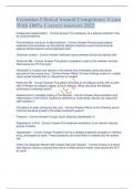 Fresenius Clinical Annual Competency Exam &lpar;Latest 2023 &ndash; 2024&rpar; Complete Solution