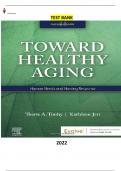 Ebersole & Hess' Toward Healthy Aging-Human Needs and Nursing Response by Theris A. Touhy & Kathleen F Jett - Latest, Complete and Elaborated(Test Bank)
