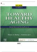 Ebersole & Hess' Toward Healthy Aging-Human Needs and Nursing Response by Theris A&period; Touhy & Kathleen F Jett - Latest&comma; Complete and Elaborated&lpar;Test Bank&rpar;