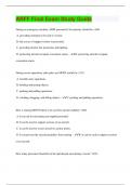 ARFF Final Exam Study Guide  | 105 Questions with 100% Correct Answers | Updated & Verified | 32 Pages