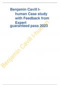 Benjamin Cavill I-human Case study with Feedback from Expert guaranteed pass 2023