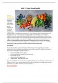Essay Unit 19 - Nutritional Health (Pearson) 
