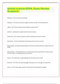 Animal science EOPA&comma; Exam Review&comma; Graded A&plus;