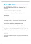 BCBA  &vert; 129 questions and answers with complete solution