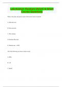 Lab Animal- Random IACUC & Short Course Questions  | Questions with 100% Correct Answers | Updated & Verified | 30 Pages