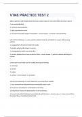 VTNE PRACTICE TEST 2 EXAM2023 WITH 100&percnt; CORRECT ANSWERS