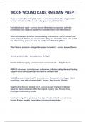 WOCN WOUND CARE RN EXAM PREP&vert;UPDATED&VERIFIED&vert;1005 SOLVED&vert;GUARANTEED SUCCESS