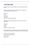 C720 PRE-QUIZ&vert;UPDATED&VERIFIED&vert;100&percnt; SOLVED&vert;GUARANTEED SUCCESS
