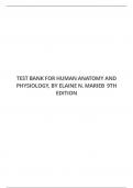 TEST BANK FOR HUMAN ANATOMY AND PHYSIOLOGY,  9TH EDITION BY ELAINE N. MARIEB