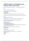 VADETS module 1 test Question and answers 100&percnt; correct  2023