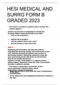 Hesi med surg form B a graded 2023