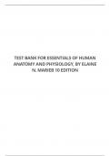 TEST BANK FOR ESSENTIALS OF HUMAN ANATOMY AND PHYSIOLOGY, 10 EDITION BY ELAINE N. MARIEB 