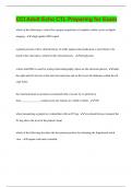 CCI Adult Echo CTL Preparing for Exam  &vert; 75 Questions with 100&percnt; Correct Answers &vert; Updated & Verified