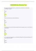 HAZWOPER 8hr Refresher Test - Questions and Answers