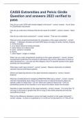 CAISS Extremities and Pelvic Girdle Question and answers 2023 verified to pass 