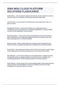 D084 WGU CLOUD PLATFORM SOLUTIONS FLASHCARDS&vert;UPDATED&VERIFIED&vert;100&percnt; SOLVED&vert;GUARANTEED SUCCESS