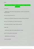 C207 OAQUESTIONS & ANSWERS &lpar;2023&sol;2024&rpar;&lpar;VERIFIED ANSWERS&rpar;