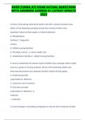 NURS FUNDA ATI EXAM ACTUAL QUESTIONS WITH ANSWERS GARDED A&plus; LATEST UPDATE 2023