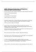 RNRF- Child Care Facility Rules and Regulation Questions With Correct Answers 
