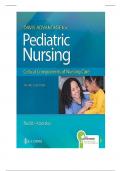 Test Bank Pediatric Nursing: Critical Components of Nursing Care 3rd Edition Rudd
