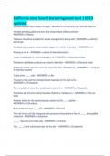 California state board barbering exam test 1 2023 updated