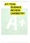 ATI TEAS SCIENCE REVIEW- CHEMISTRY