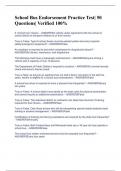 School Bus Endorsement Practice Test&vert; 50 Questions&vert; Verified 100&percnt;