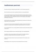 healthstream post test exam 2023 with 100&percnt; correct answers