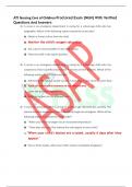 ATI Nursing Care of Children Proctored Exam &lbrace;NGN&rcub; With Verified Questions And Answers 