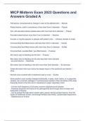MICP Midterm Exam 2023 Questions and Answers Graded A