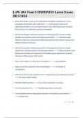 LAW 404 Final COMBINED Latest Exam 2023&sol;2024