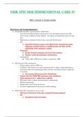 Exam 2 Study Guide - NUR2755 / NUR 2755 (Latest 2023 / 2024): Multidimensional Care IV / MDC 4 - Rasmussen