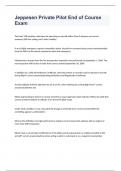 Jeppesen Private Pilot End of Course Exam 2023 with 100&percnt; correct answers