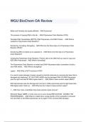 WGU BioChem OA Review Questions & Answers 2023 ( A+ GRADED 100% VERIFIED)