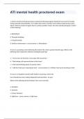 ATI mental health proctored exam  2023 with 100&percnt; correct answers